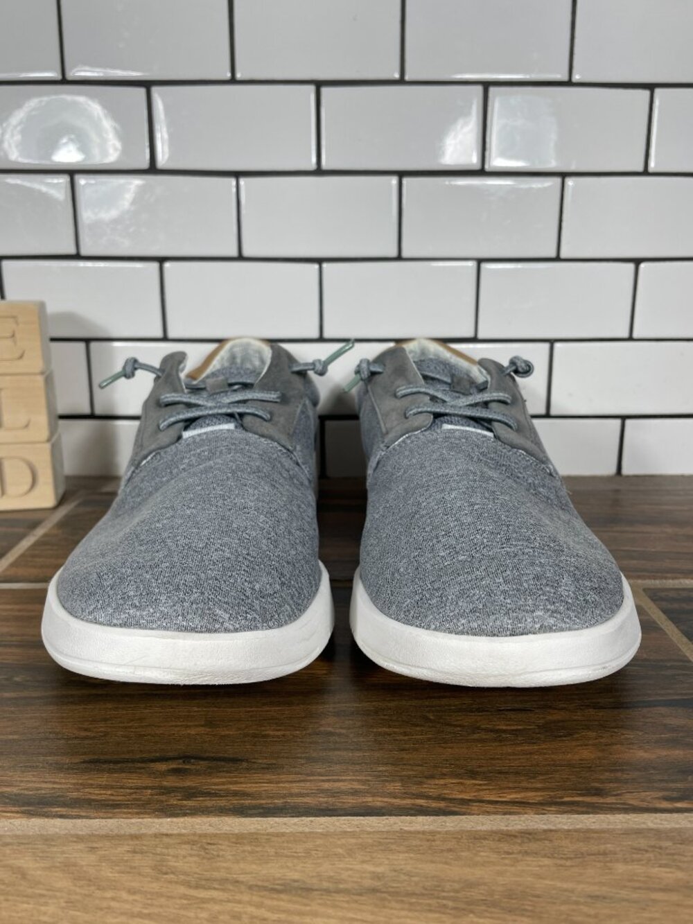 Hey Dude Hugo Shoes Mens Size 11 Stretch Gray Lightweight Casual Slip On - Picture 2 of 13